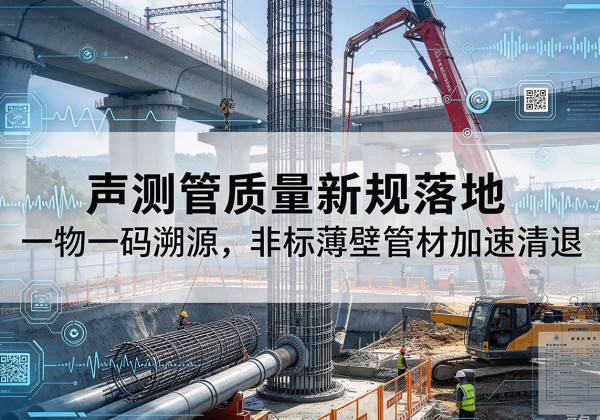 策勒声测管质量新规落地，一物一码溯源，非标薄壁管材加速清退