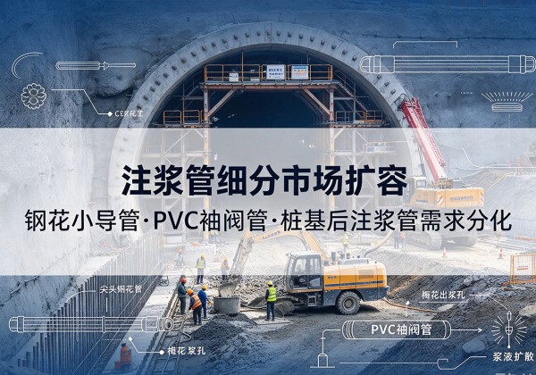 策勒注浆管细分市场扩容，隧道钢花小导管、PVC 袖阀管、桩基后注浆管需求分化