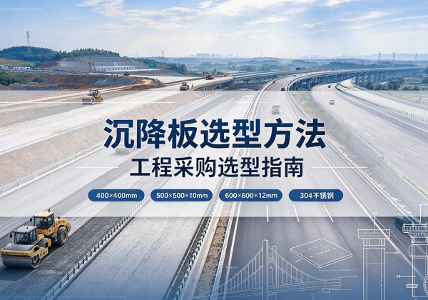 策勒沉降板选择方法